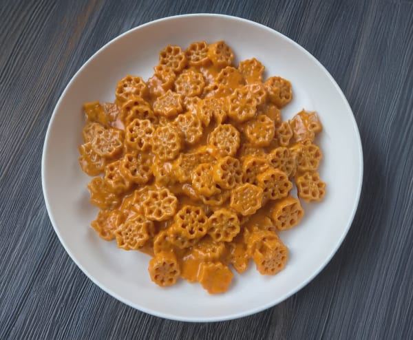 Snowflake Pasta with Vodka Sauce cover