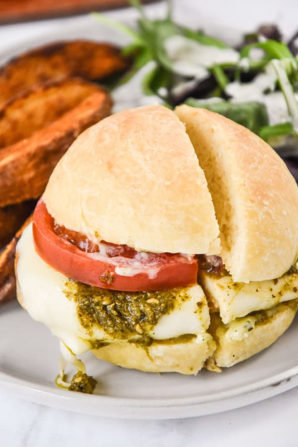 Pesto Chicken Mozzarella Sandwich cover