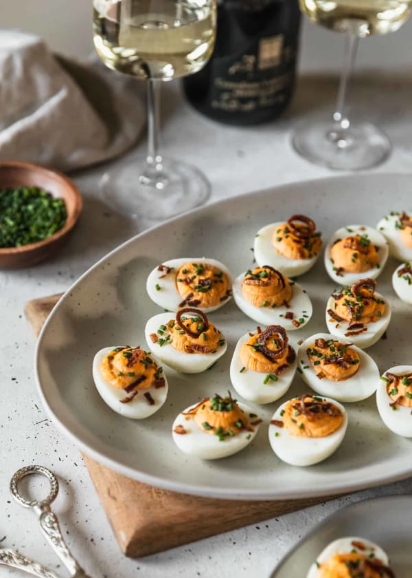 Spicy Deviled Eggs With Crispy Shallots cover