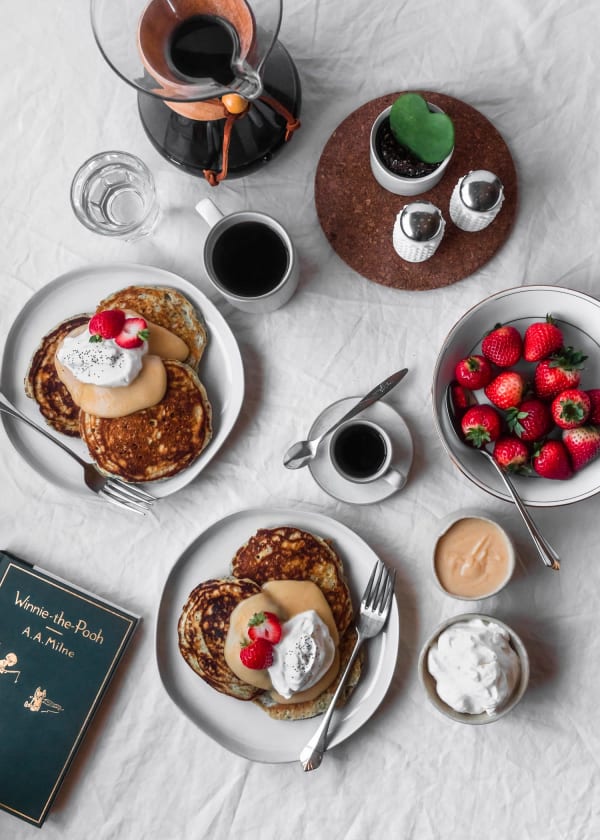 Poppy Seed Pancakes + Blood Orange Curd cover