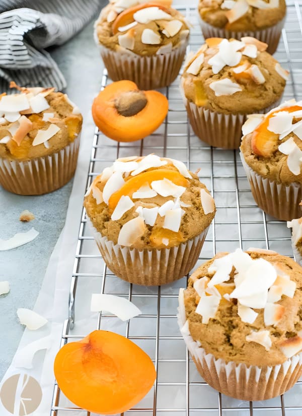 Fresh Apricot Coconut Muffins cover
