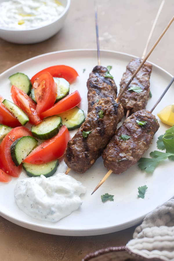 Grilled Lamb Kofta Kebabs cover