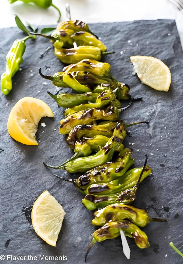 Grilled Shishito Peppers with Lemon and Sea Salt cover