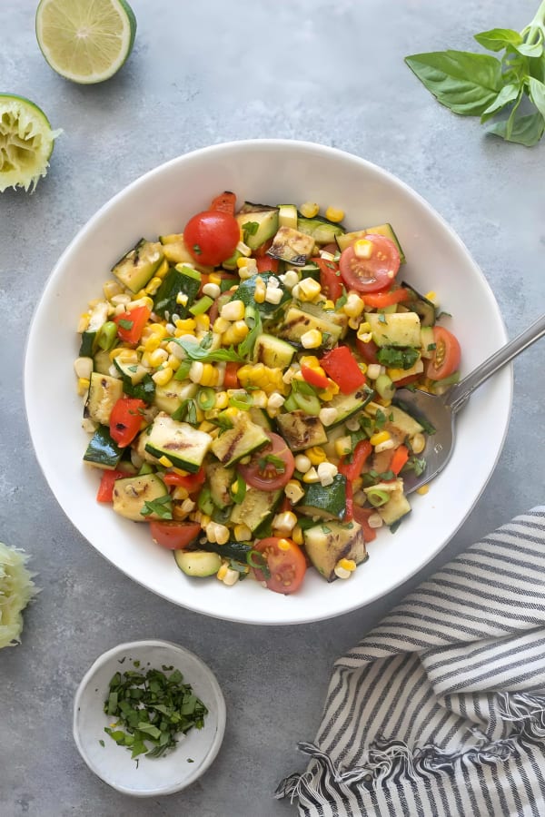 Grilled Zucchini Corn Salad cover