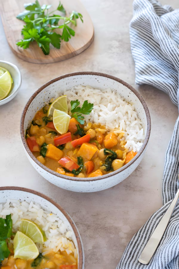 Instant Pot Sweet Potato Chickpea Curry cover