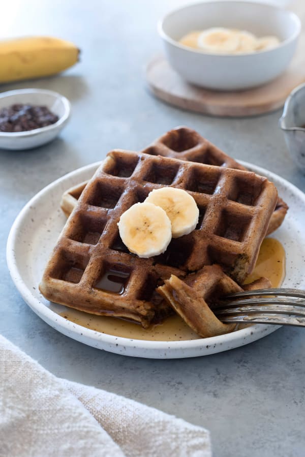 Gluten-Free Banana Oat Waffles cover
