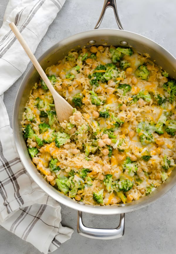 One Pan Chickpea Broccoli Rice Casserole cover