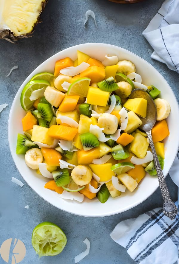 Tropical Fruit Salad with Coconut and Lime cover