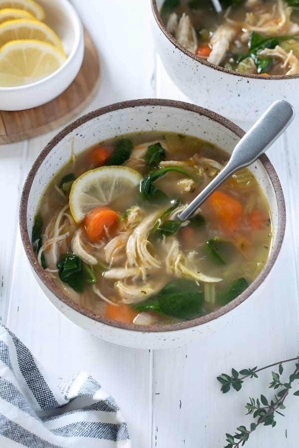 Lemon Chicken Vegetable Soup cover