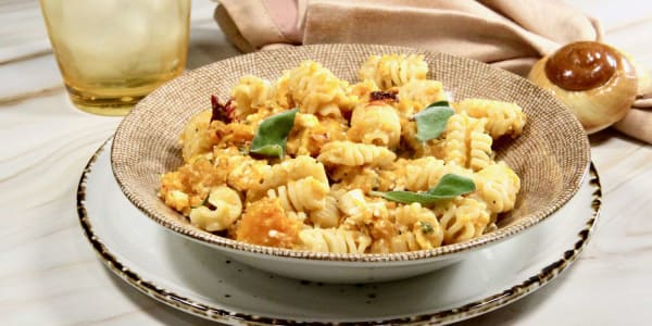 Roasted Butternut Squash Feta Pasta cover