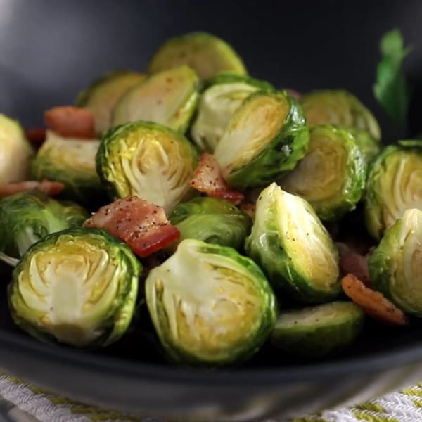 Bacon Roasted Brussels Sprouts cover