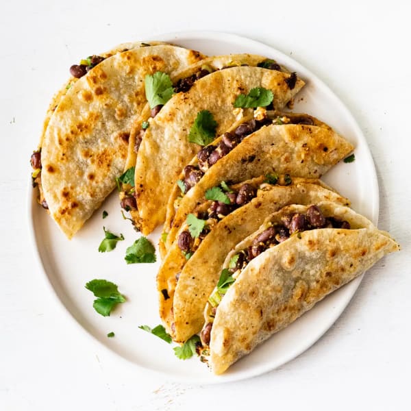 Crispy Black Bean Tacos with Feta and Lime cover