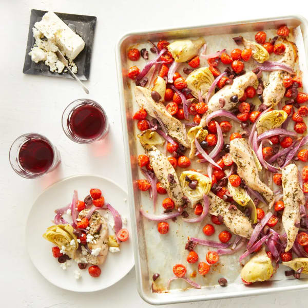 Easy Sheet Pan Greek Chicken cover