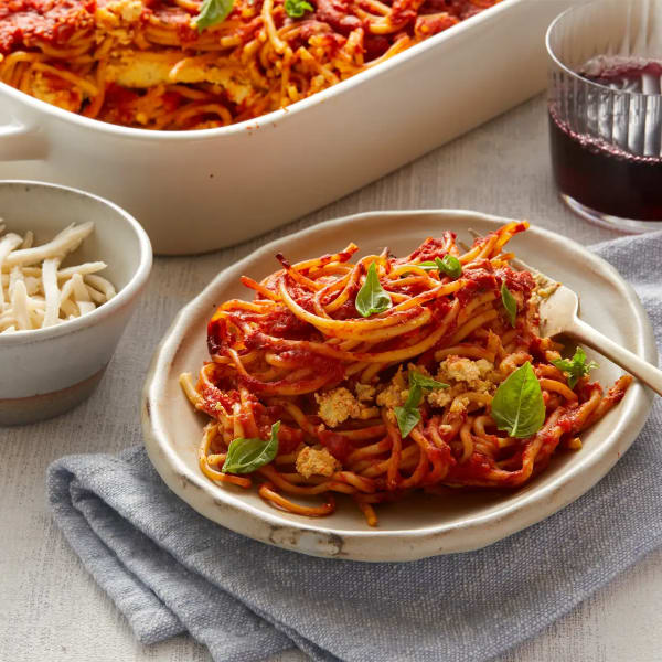 Vegan Baked Spaghetti cover