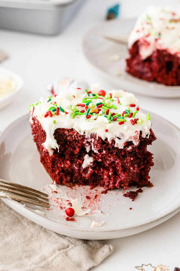 Christmas Red Velvet Poke Cake cover