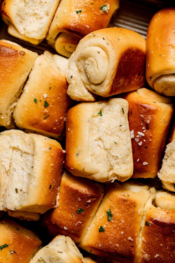 Garlic Herb Parker House Rolls cover