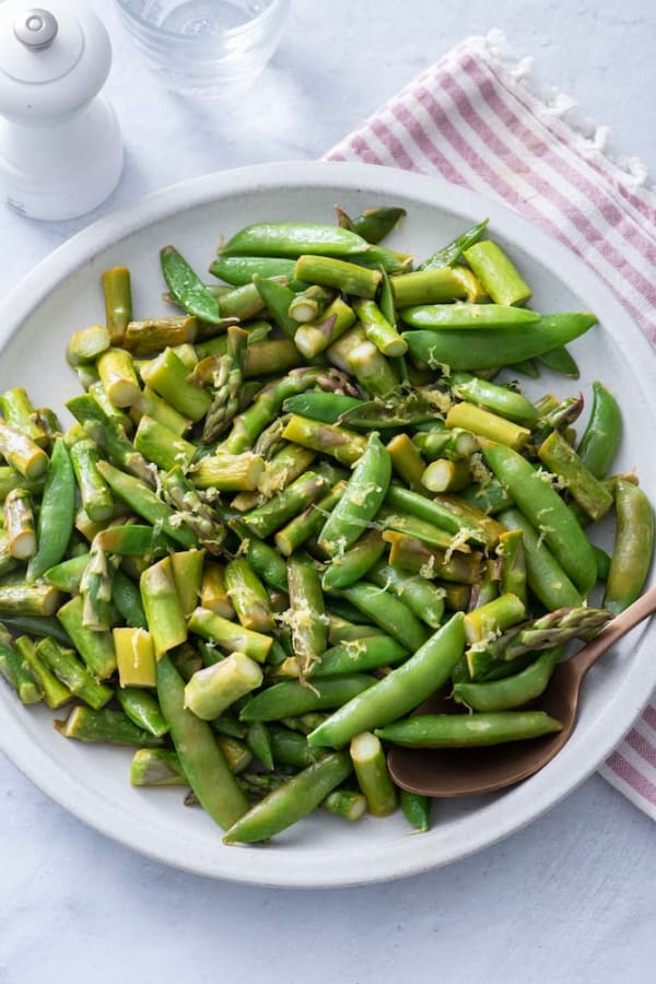 Sugar Snap Pea and Asparagus Saute cover
