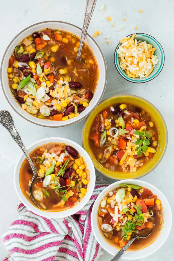 Slow Cooker Mexican Corn and Bean Soup cover
