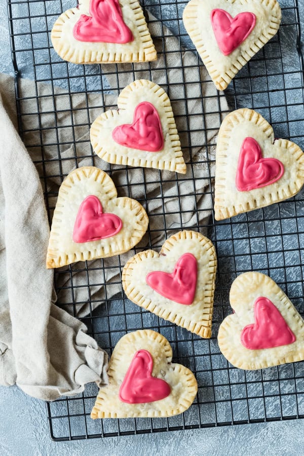 Raspberry Cream Cheese Heart Tarts cover