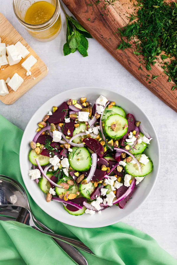 Beets and Cucumber Salad with White Beans cover