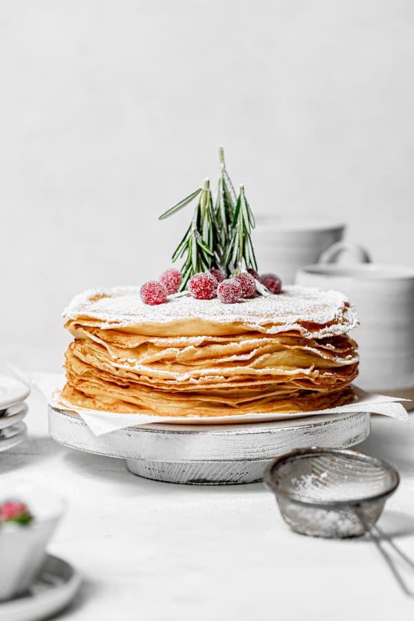 Maple Eggnog Crepe Cake cover