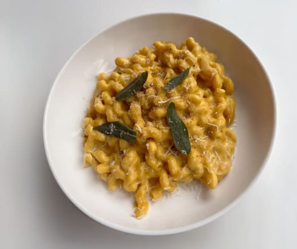 Cheesy Butternut Squash Pasta with Sage cover