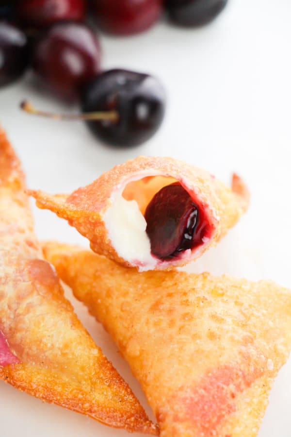 Cherry Cheesecake Dessert Wontons cover