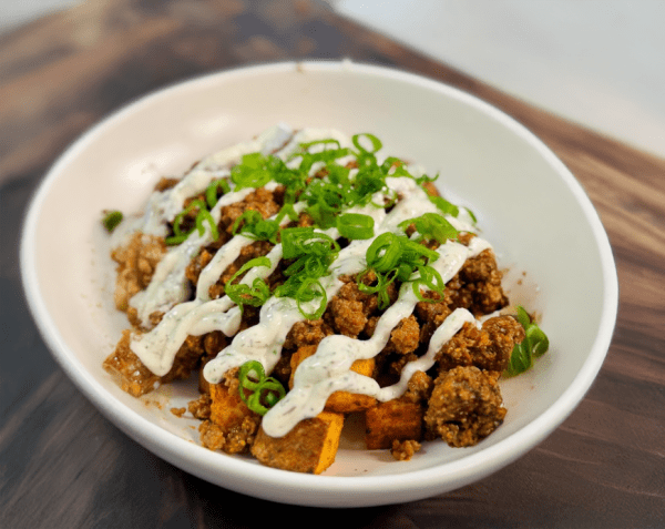 High-Protein Garlic Butter Beef & Potato Bowl cover