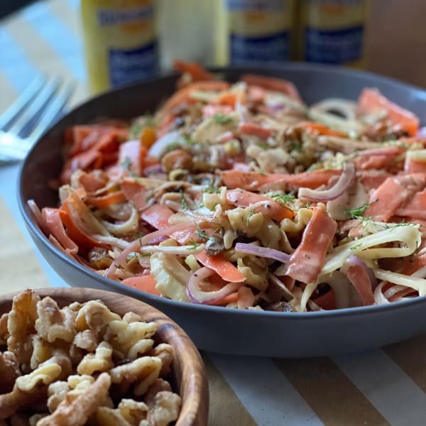 Shaved Carrot & Fennel Salad with Creamy Prune Vinaigrette cover