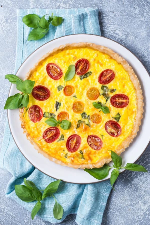 Caprese Quiche cover