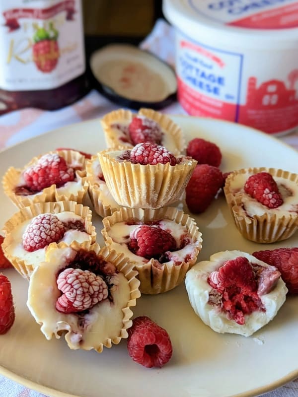 Frozen Raspberry Cottage Cheese Bites cover