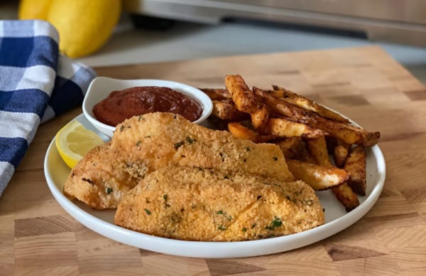 Salmon Fish & Chips Recipe cover