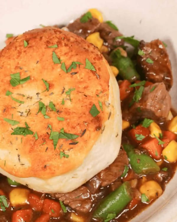 Skillet Beef Pot Pie cover
