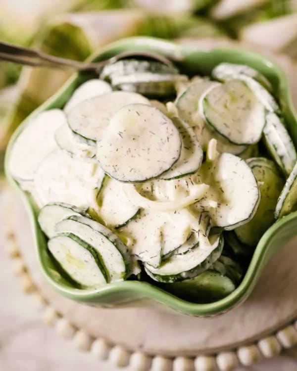 Creamy Cucumber Onion Salad cover