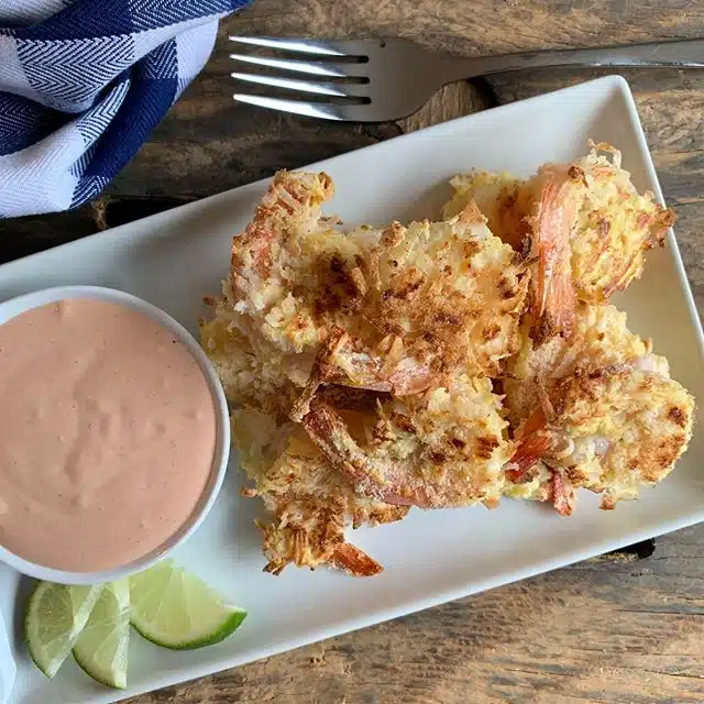 Lightened Up Coconut Shrimp