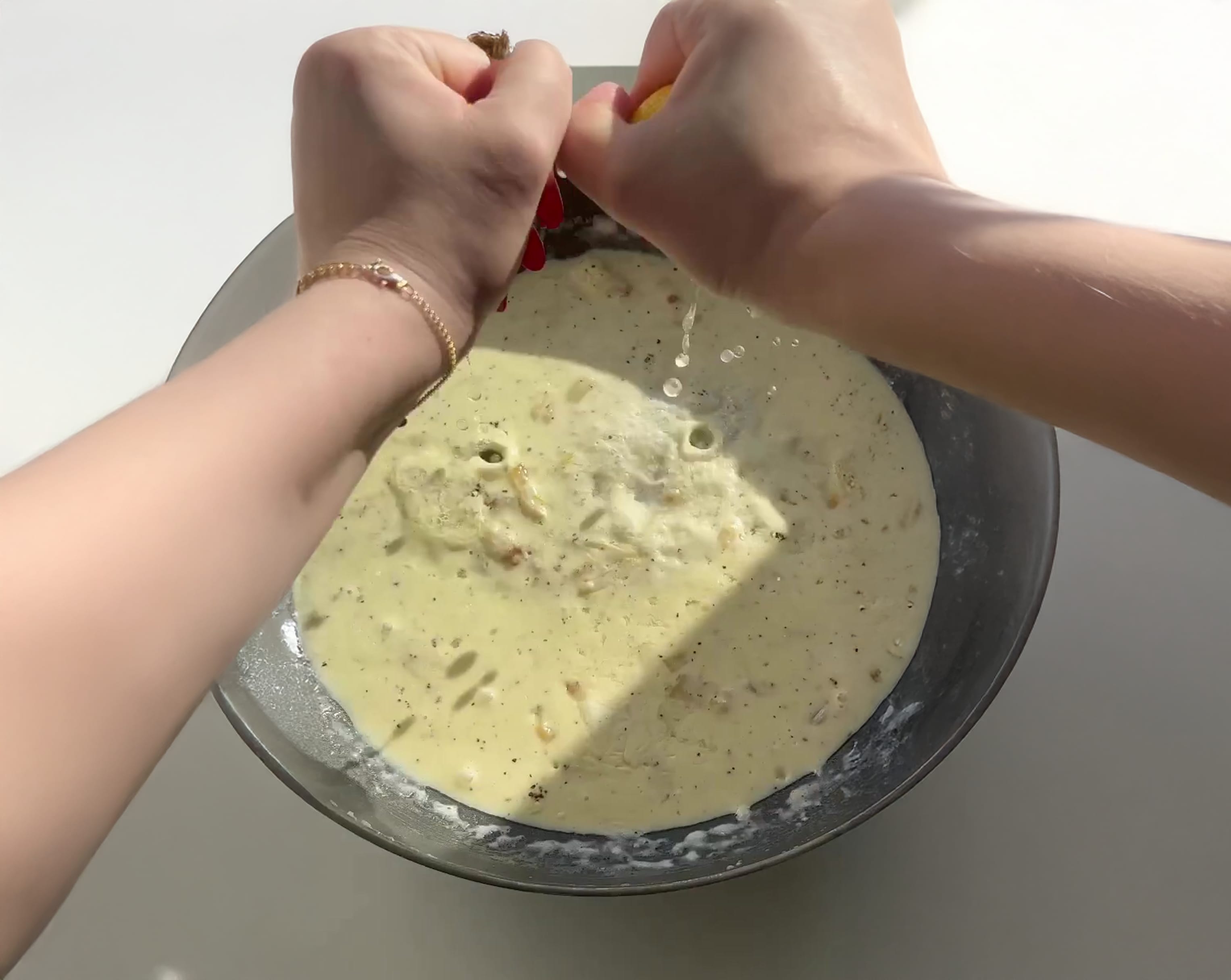 Lemon Cream Pasta with Roasted Garlic