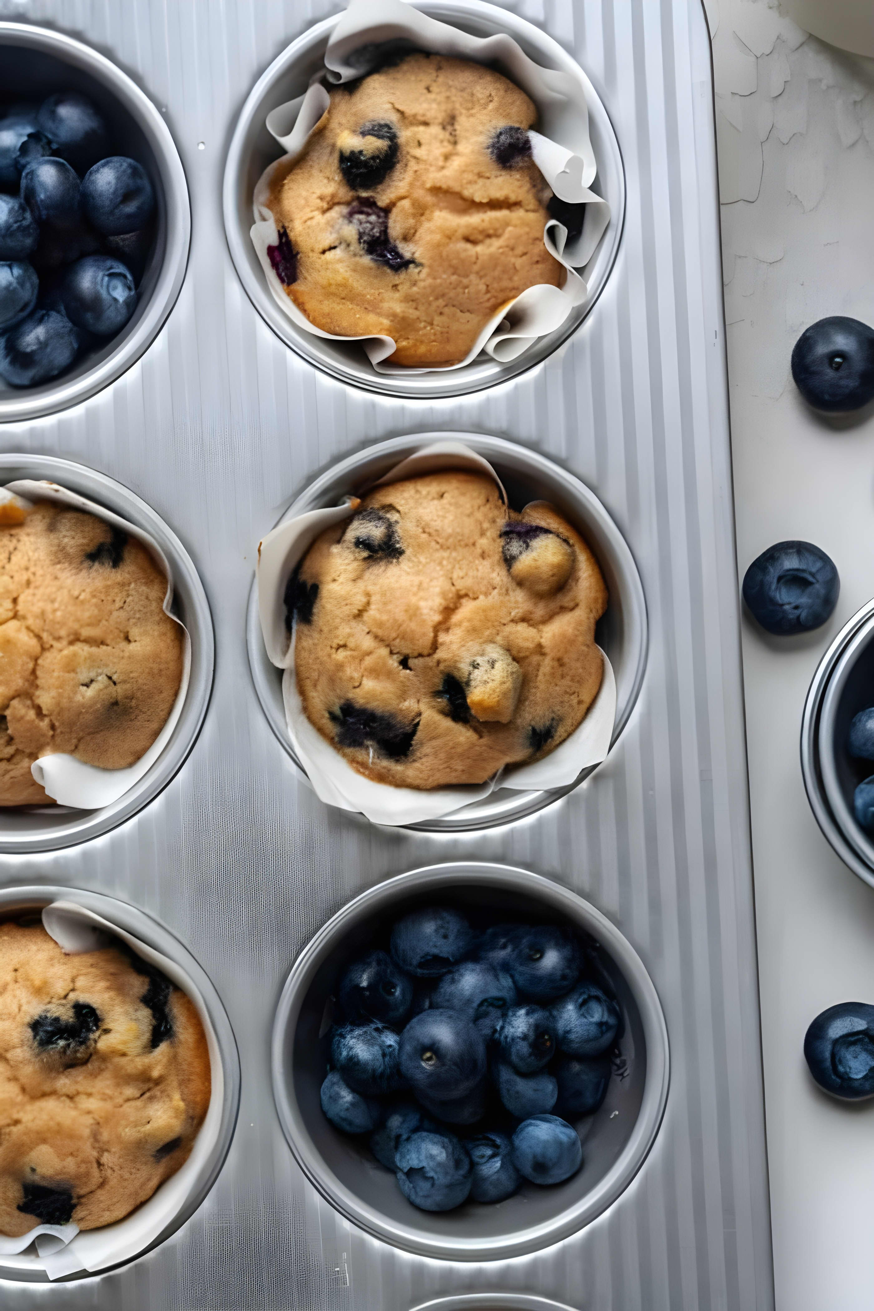 Cassava Flour Blueberry Lemon Muffins (Gluten Free)