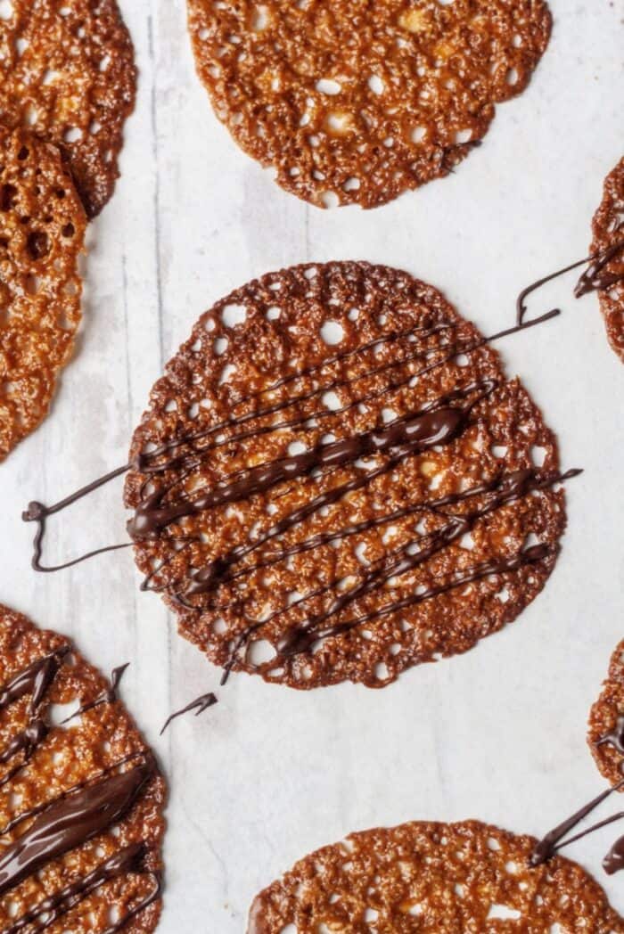 Crispy Almond Flour Lace Cookies (Gluten Free)