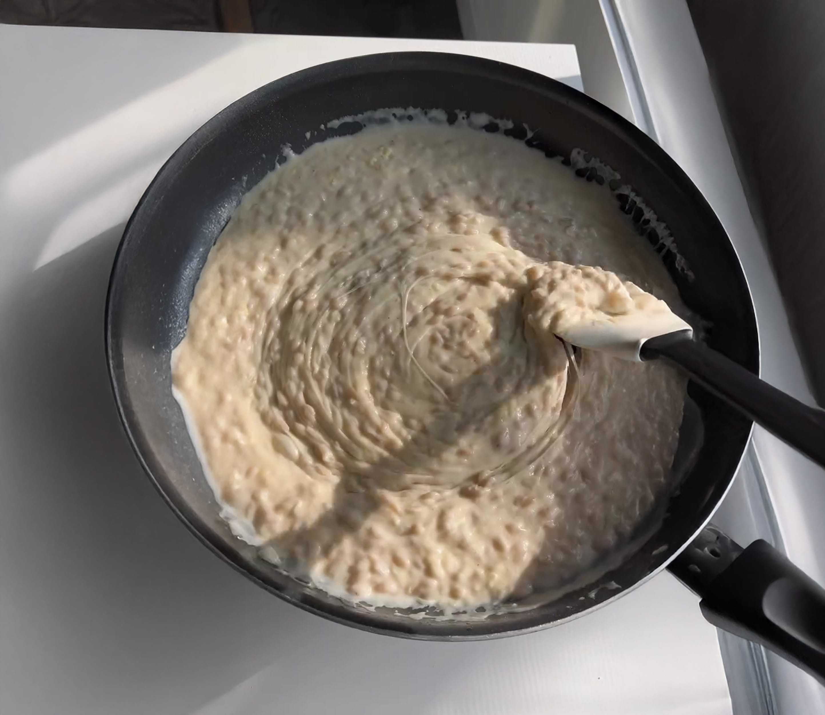 Cheesy Orzo with Bacon