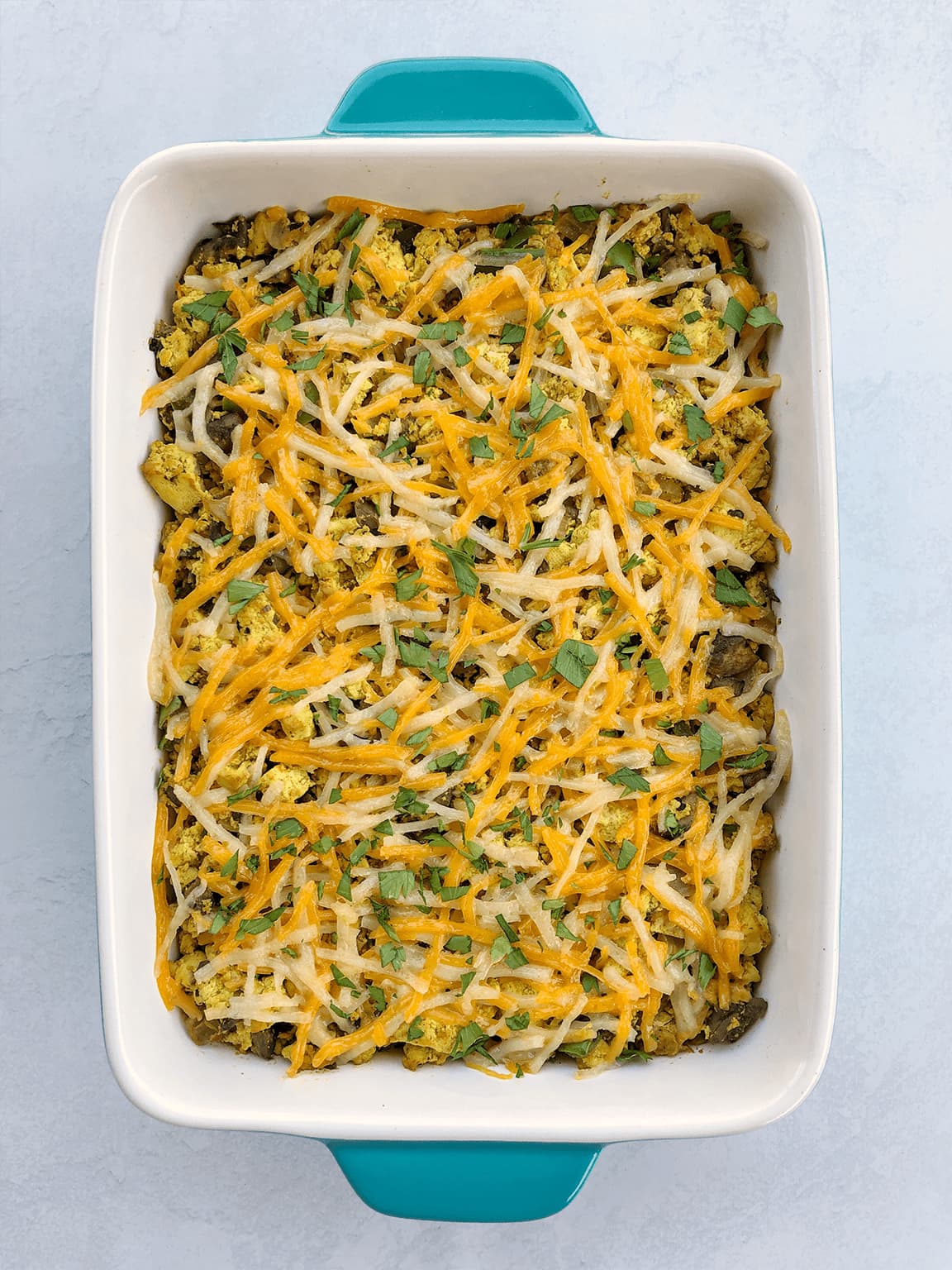 Tofu Scramble Tater Tot Casserole