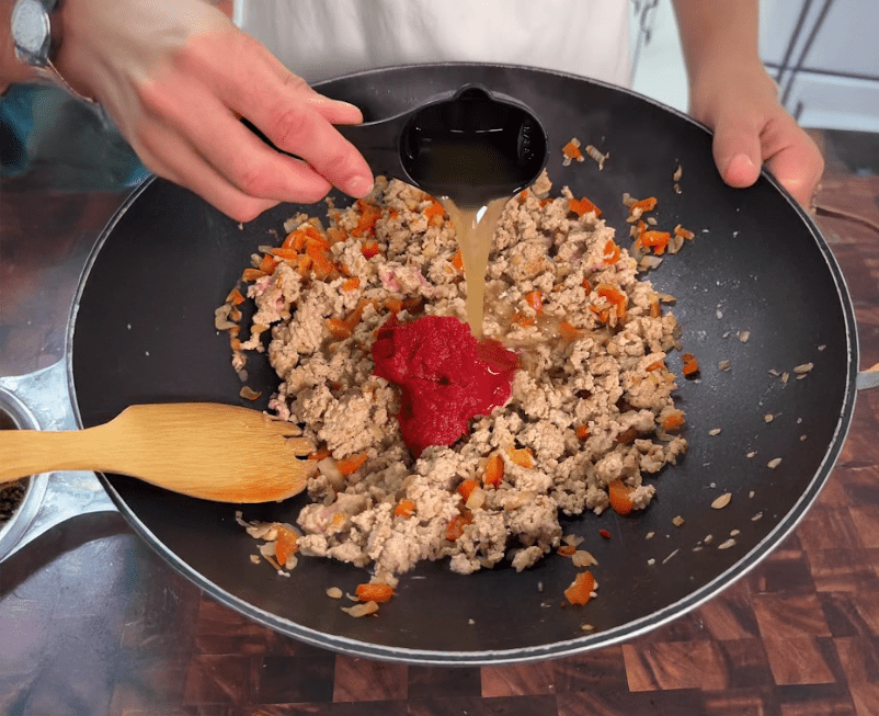 High-Protein Turkey Stuffed Sweet Potatoes