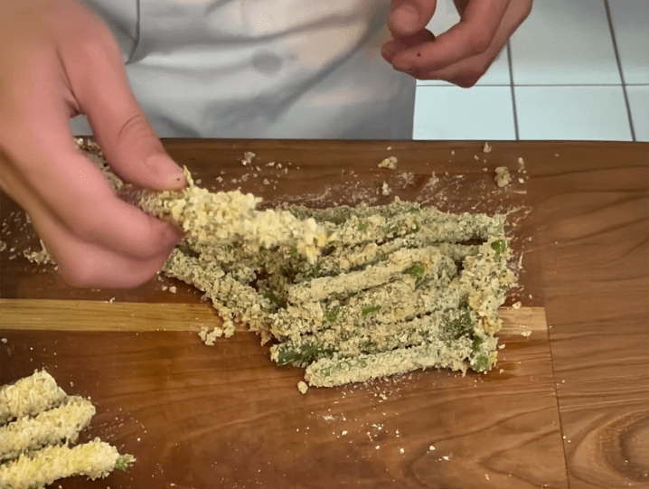 Crispy Baked Green Bean Fries with High-Protein Ranch