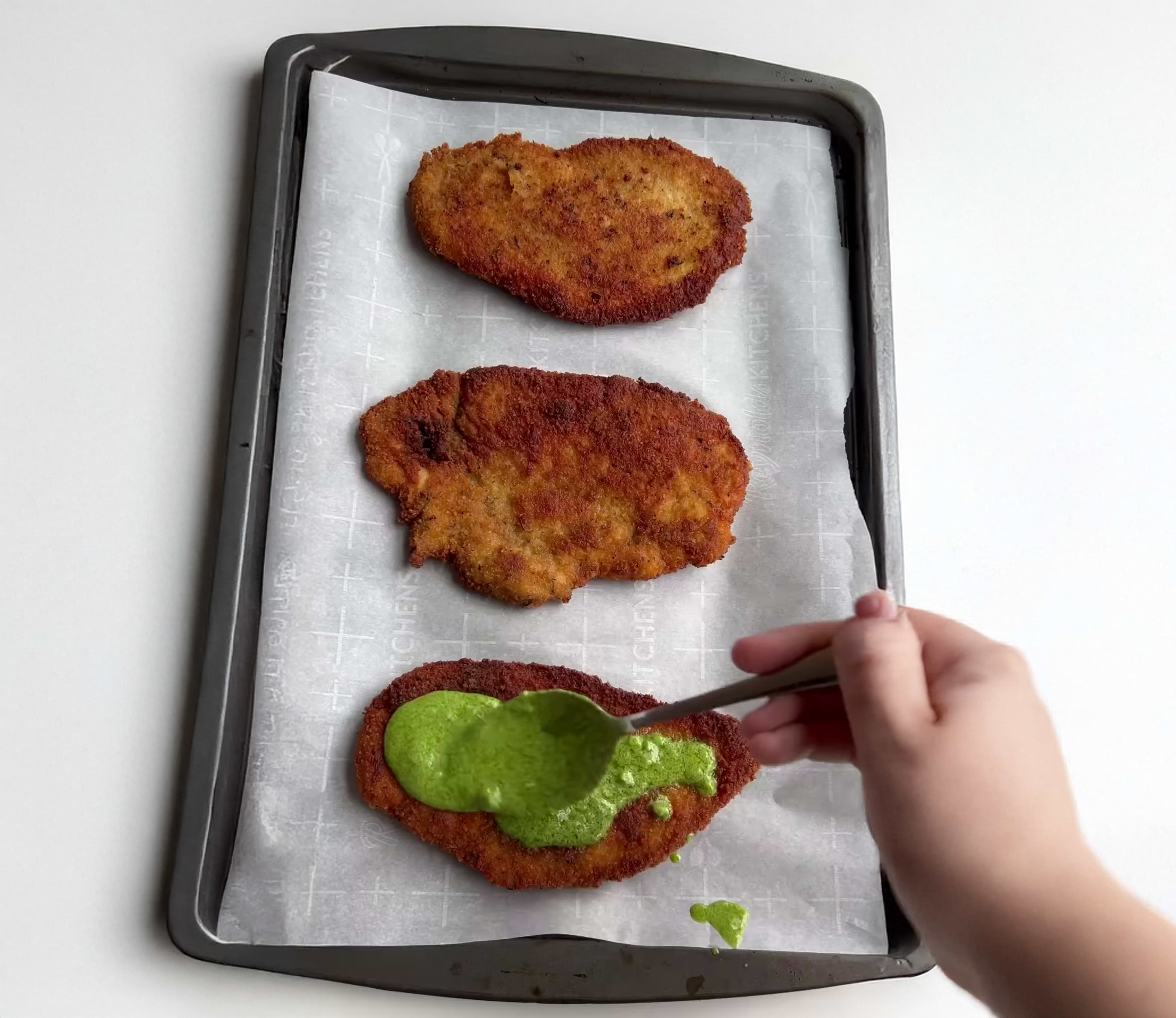 Pesto Chicken Parmesan Pasta