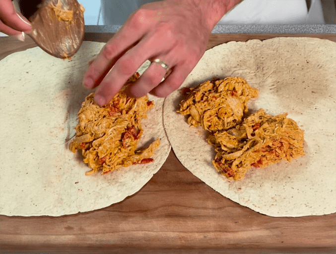 High Protein Chicken Quesadilla with Avocado Yogurt Sauce