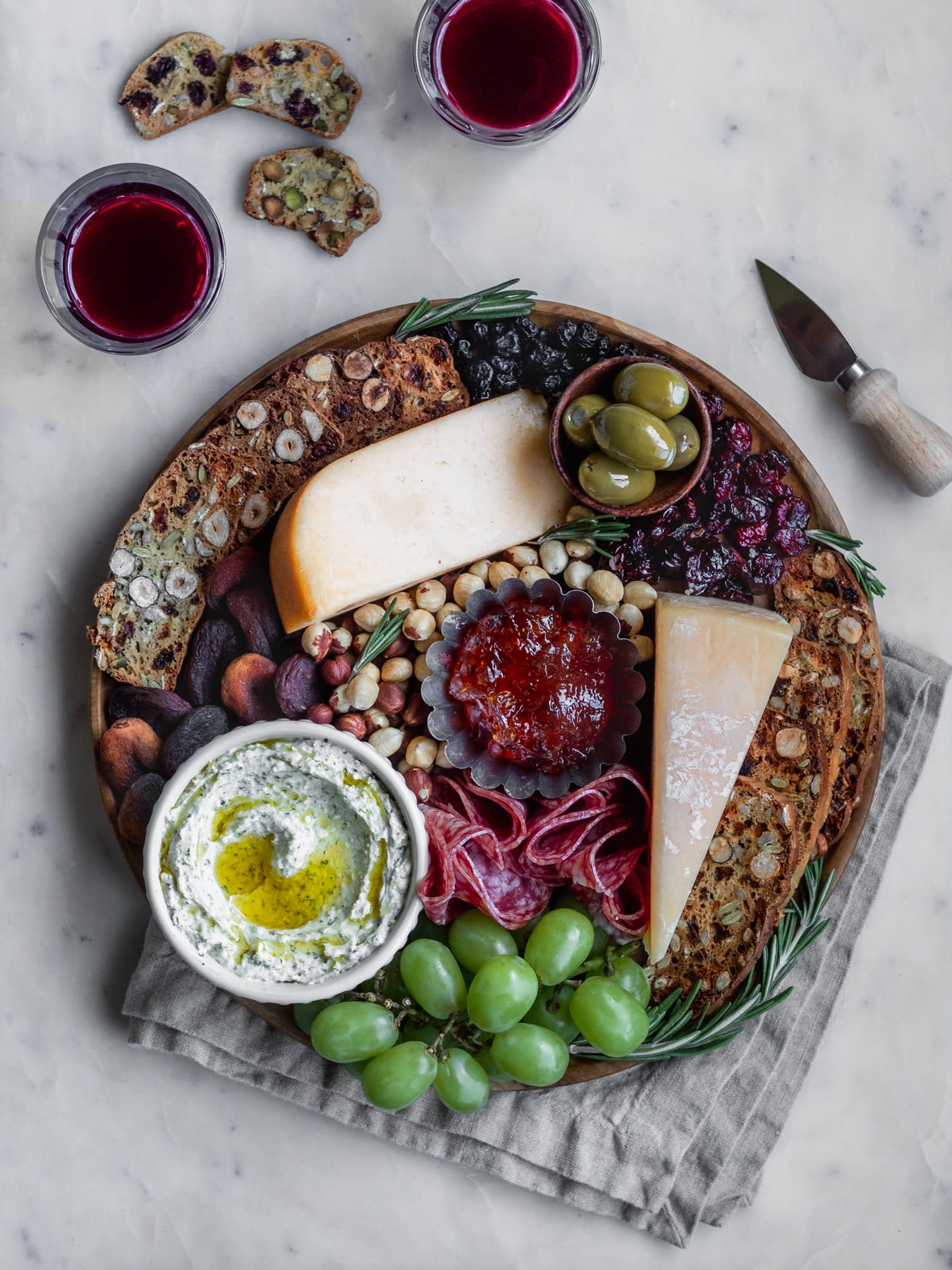 Homemade Fruit And Nut Crisps + Za’Atar Whipped Feta