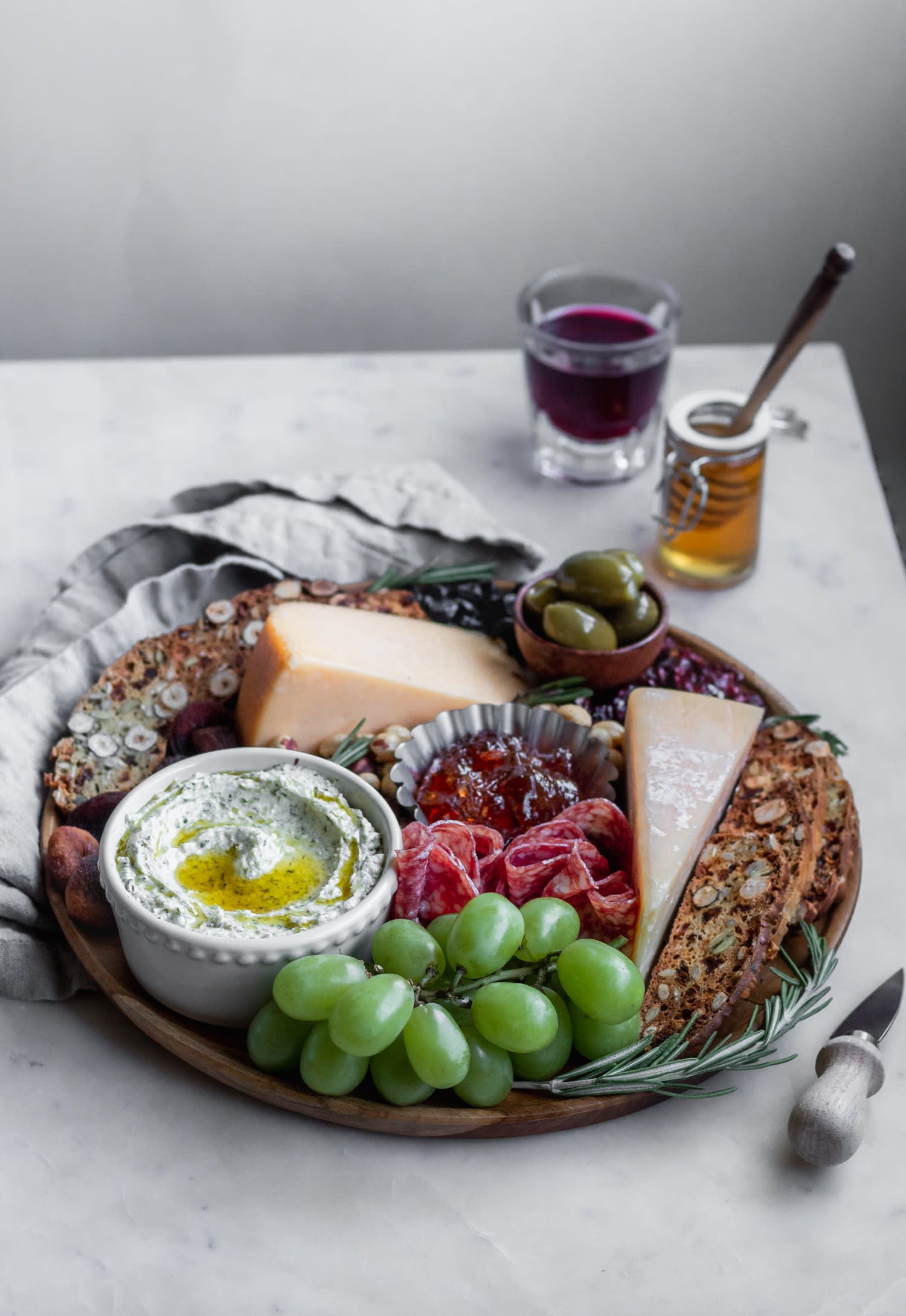 Homemade Fruit And Nut Crisps + Za’Atar Whipped Feta