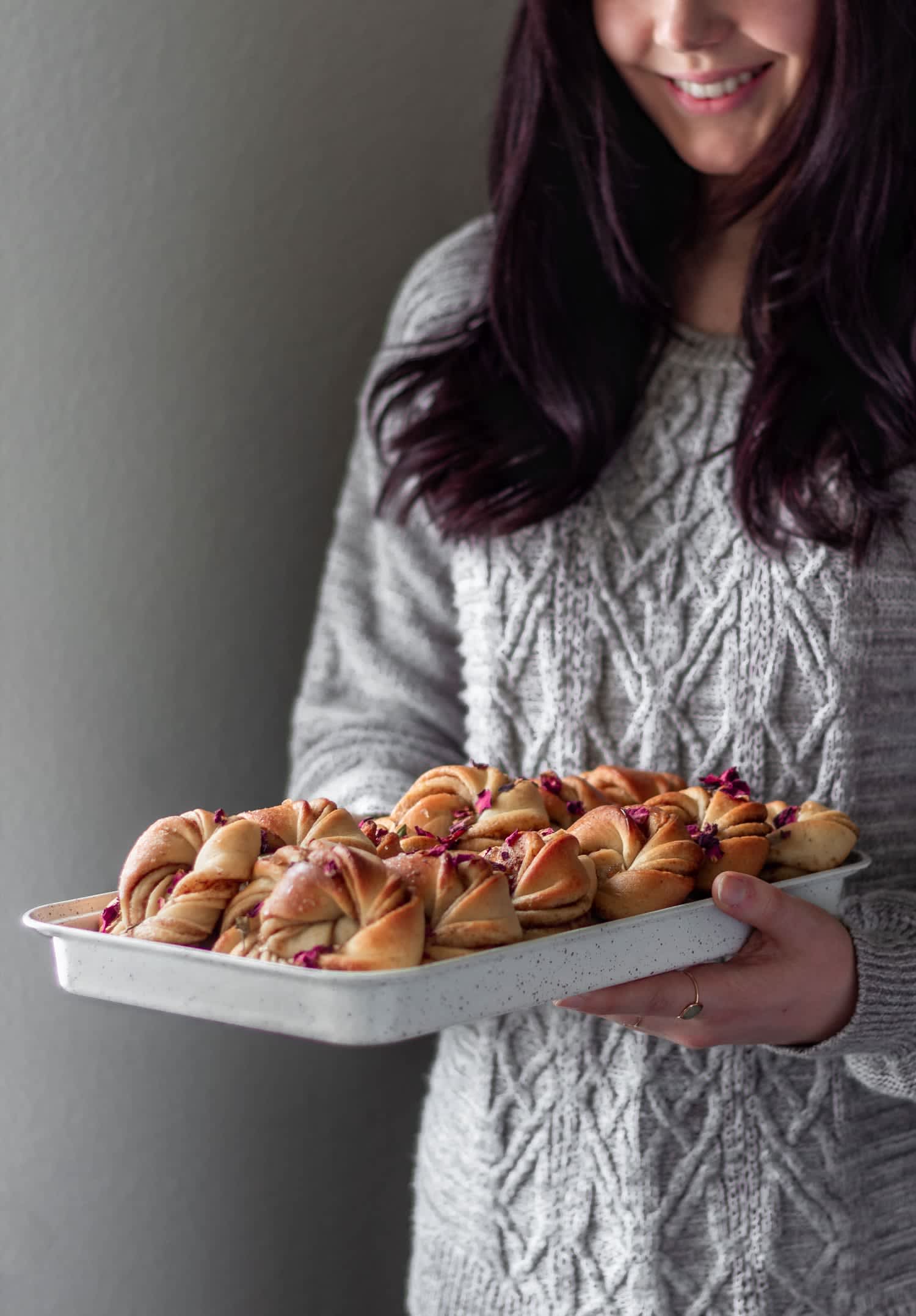Rose Cardamom Buns