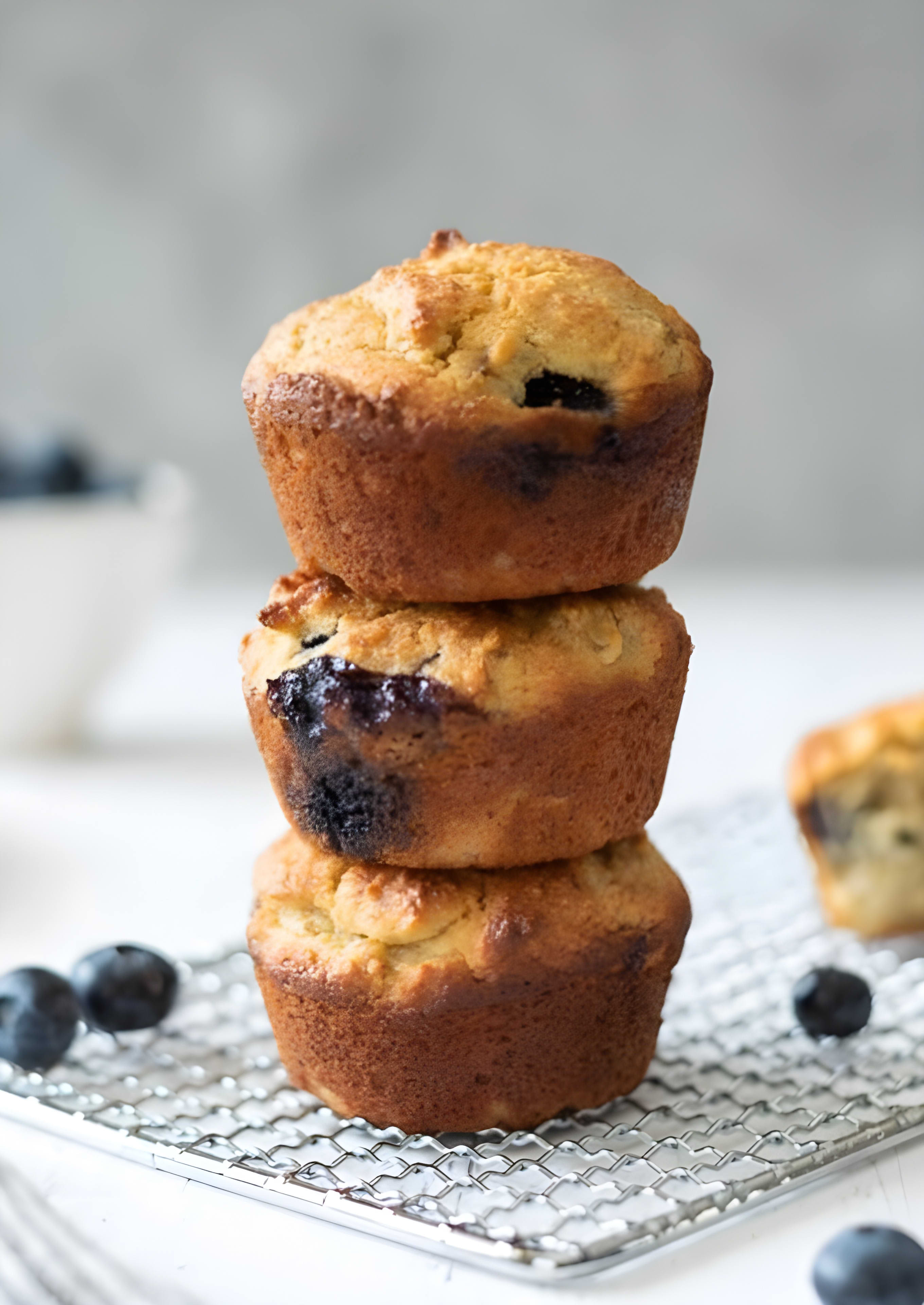 Almond Flour Banana Blueberry Muffins