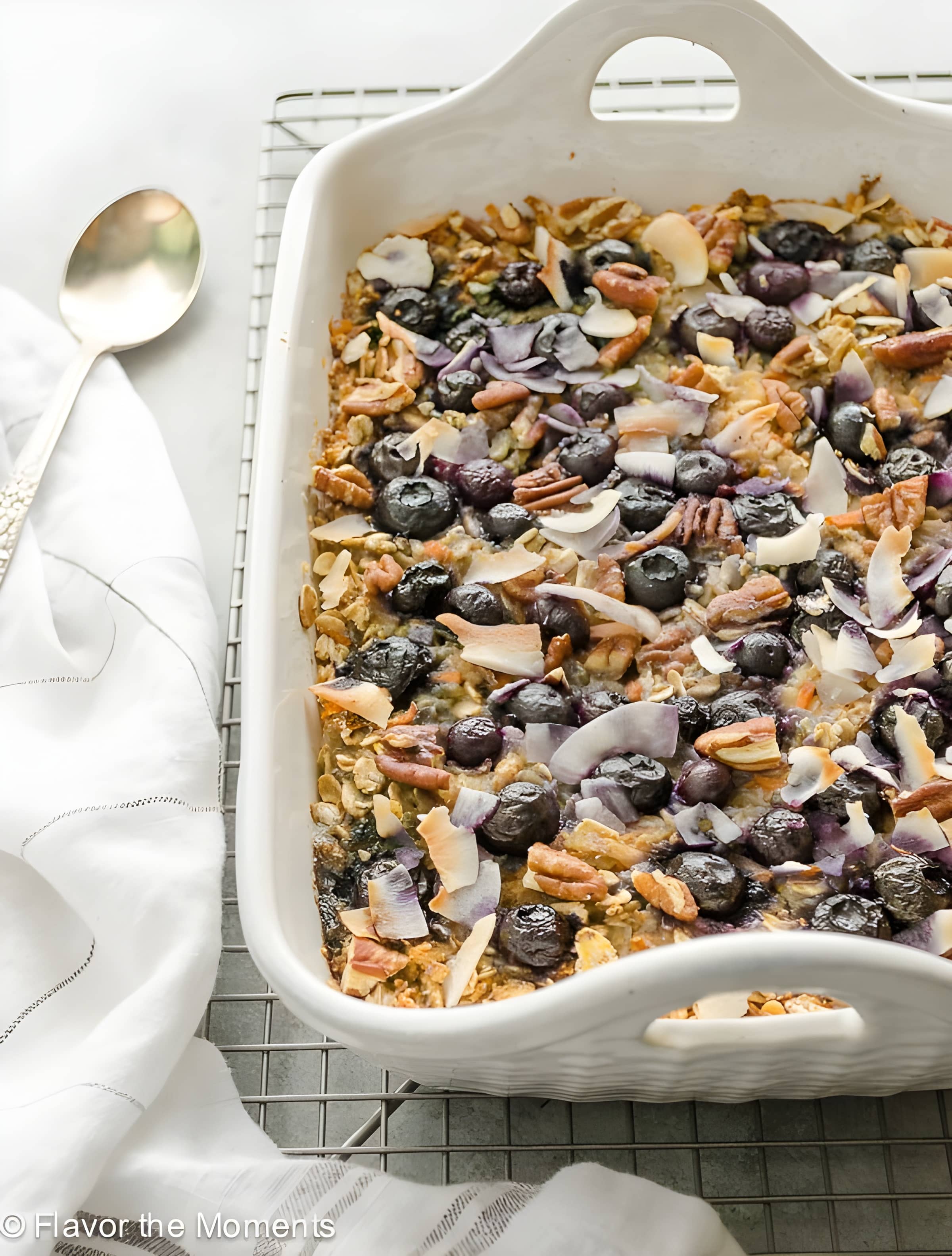 Blueberry Morning Glory Baked Oatmeal