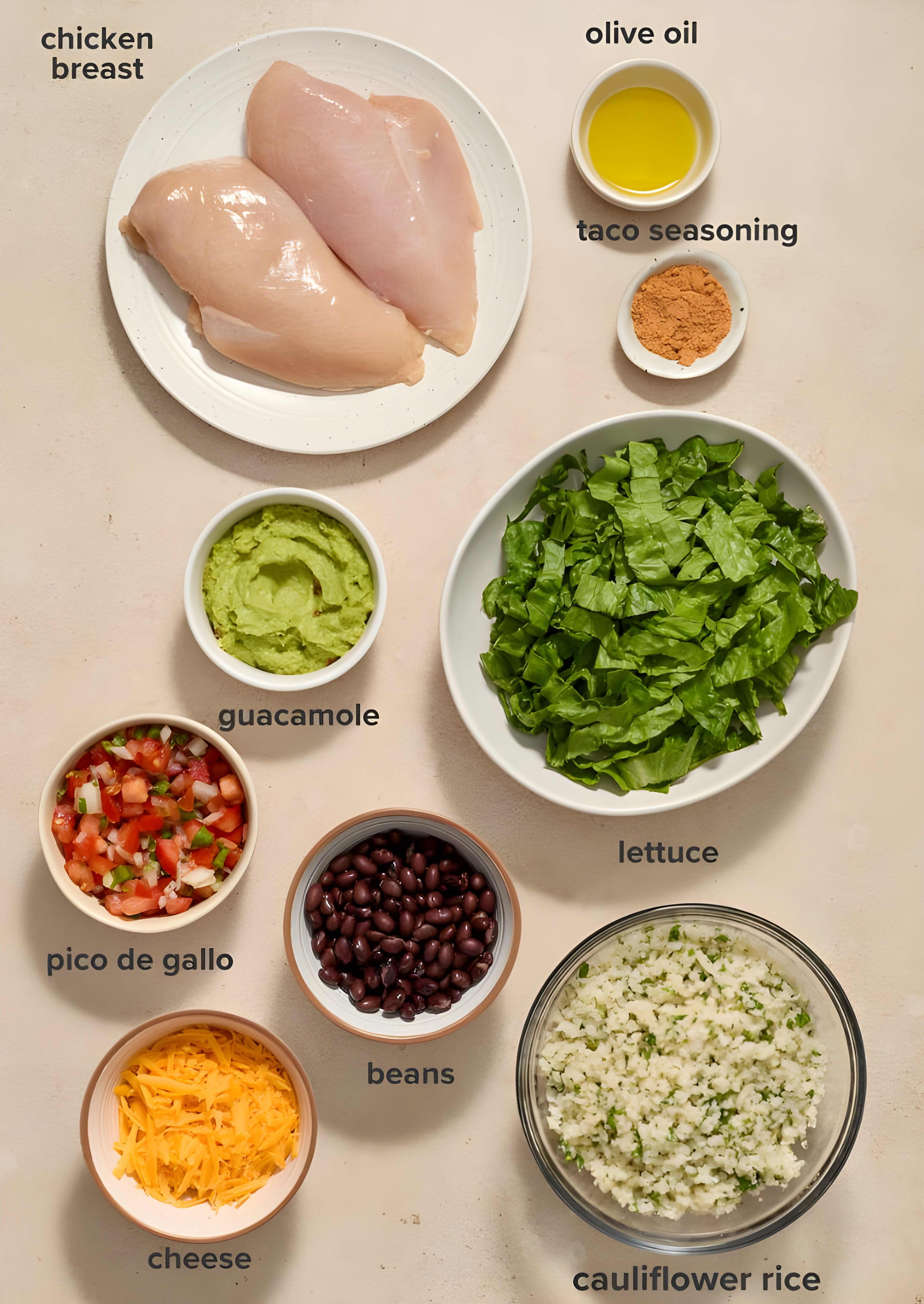 Easy Chicken Burrito Bowls